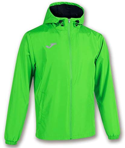 Joma .2XL Giacca Impermeabile con Fodera Interna Elite VIII a Manica Lunga da Uomo, Verde Fluorescente, XXL