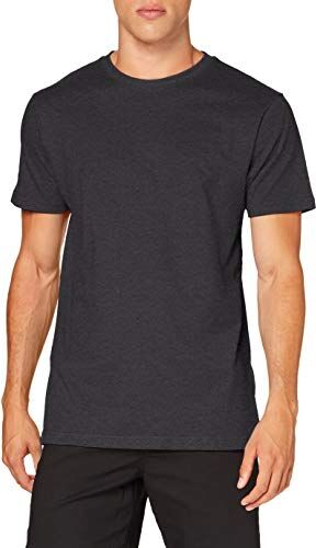 Build Your Brand T-Shirt Round Neck, Charcoal, M Uomo