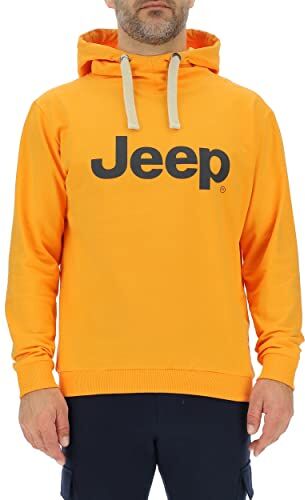 Jeep Felpa con Cappuccio J Stampa Grande J23S Uomo Nacho Yellow/Night B XL