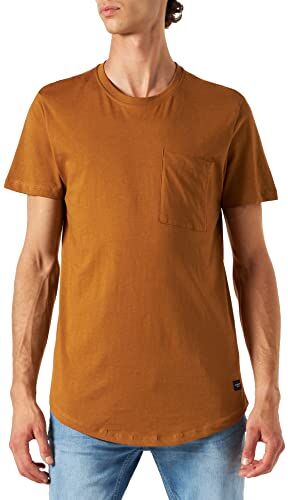 Jack & Jones Jjenoa Pocket Tee SS Crew Neck Noos T-Shirt, Gomma, S Uomo