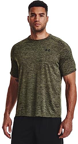 Under Armour Ua Tech 2.0 Ss Tee, T-shirt Uomo, Marine Od Green/Black, XS