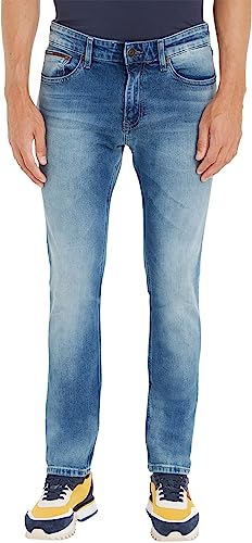 Tommy Hilfiger Jeans Uomo Scanton Slim Elasticizzati, Blu (Wilson Light Blue Stretch), 34W / 34L