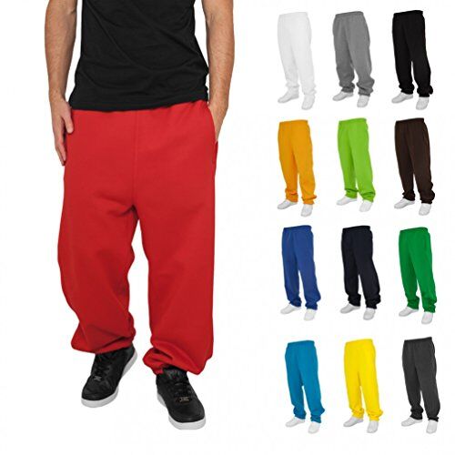 Urban Classics Pantaloni Tuta Felpati Uomo in Cotone Caldo e Pesante, Pantalone Oversize Estremo Disponibile in Diversi Colori e Taglie XS 5XL