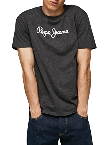 Pepe Jeans Eggo N, T-Shirt Uomo, Grigio (Dark Grey Marl),L