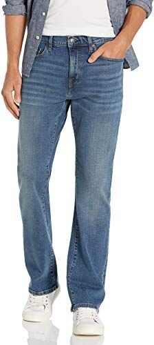 Amazon Essentials Jeans Dritti con Taglio Bootcut Uomo, Blu Medio Vintage, 38W / 32L