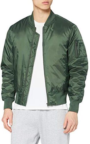 Urban Classics Basic Bomber Jacket, Giacca Uomo, Verde (Olive 176), S