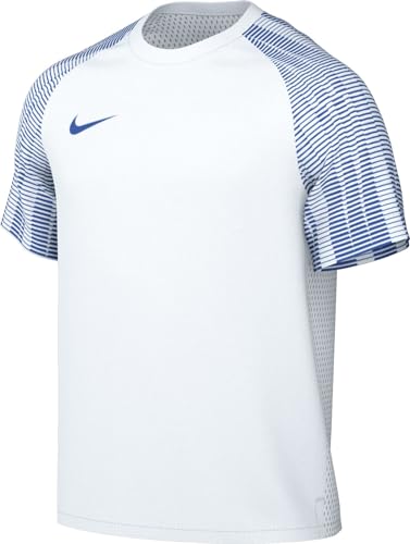 Nike M NK DF Academy JSY SS, T-Shirt Uomo, Bianco-Blu