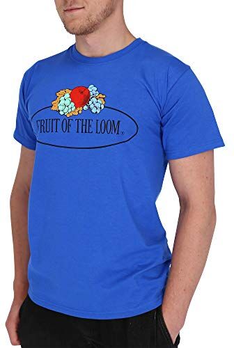 Fruit of the Loom Maglietta da uomo, Blu reale, L