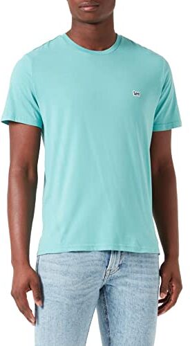 Lee Ss Patch Logo Tee, T-shirt Uomo, Dusty Jade, M