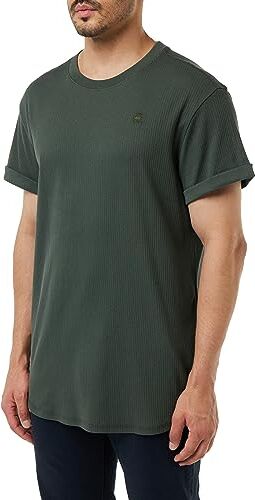 G-STAR RAW Lash T-Shirt, T-shirt Uomo, Grigio (graphite ), XL