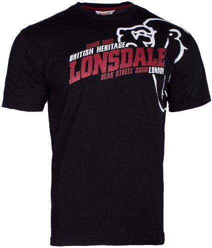 Lonsdale T-Shirt Trägerhemd Walkey, T-shirt Uomo, Nero (schwarz), XX-Large (Taglia Produttore: XXL)