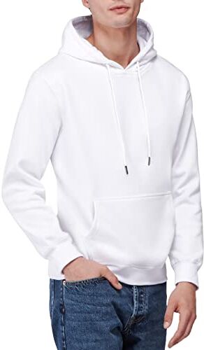 Nuqlo Felpa Uomo con Cappuccio   No Logo   Cotone Premium   Basic Casual Sportivo   Senza Zip   Semplice Tinta Unita