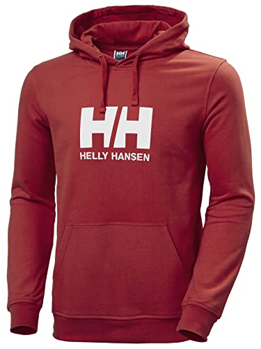 Helly Hansen Uomo Felpa Con Cappuccio HH Logo, S, Rosso