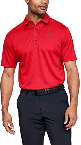 Under Armour Tech Polo Uomo, Rosso (Red/Graphite 600), 3XL Tall