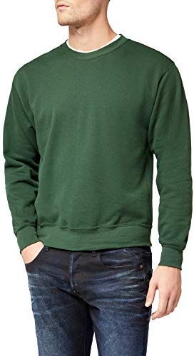 Fruit of the Loom Set-in Classic Felpa, Green (Bottle Green), M Uomo