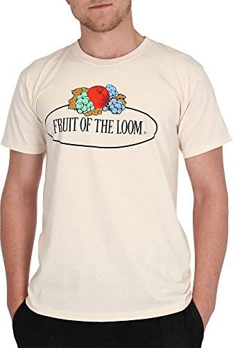 Fruit of the Loom Maglietta da uomo, naturale, XL