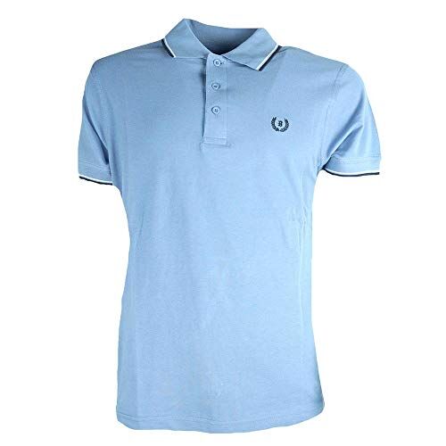 BE BOARD Polo Uomo Manica Corta Taglie Forti 100% Cotone Colori Assortiti (Azzurro, 4XL)