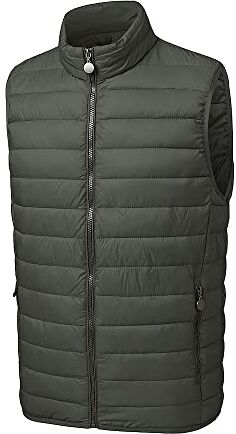 TONY BACKER Gilet Uomo Senza Maniche Giubbotto Smanicato Uomo Casual Leggero 1210 (XL, VERDE-10)