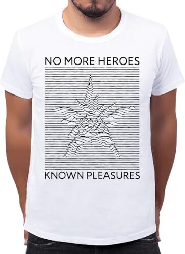 Forsca Known Pleasures T-shirt Classica Da Uomo Con Girocollo Large