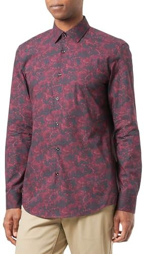 HUGO Kenno, Camicia Uomo, Dark Red604, 40