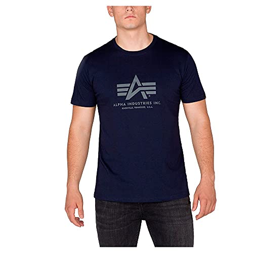 Alpha Maglietta Basic Uomo T-Shirt, Rep. Blu, XL