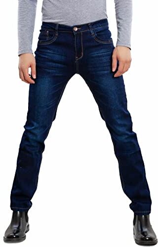 Toocool Jeans Uomo Pantaloni Regular Fit Denim Vita Regolare 4 Stagioni LE-2487 [56,Blu]