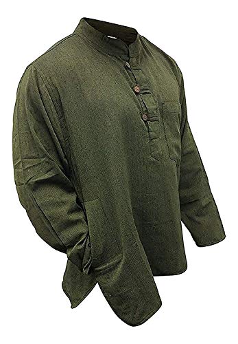 SHOPOHOLIC FASHION , camicia hippy turchese, leggera Green X-Large