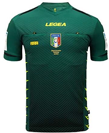 Legea 2020/2021, Maglia Arbitro AIA M/C Uomo, Verde, XL