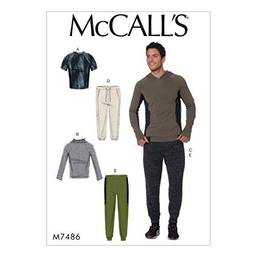McCall's Patterns McCall Modelli da Uomo, Top e Pantaloni, Multicolore, Taglie s-l-p, Multi-Colour, 91 x 152 cm