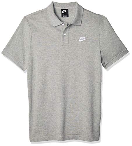 Nike Sportswear Matchup PQ, Polo Uomo, Dk Grey Heather/White, L