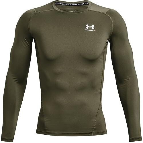 Under Armour Ua Hg Armour Comp Ls Maglietta a maniche lunghe, Marine Od Green, 3XL Uomo