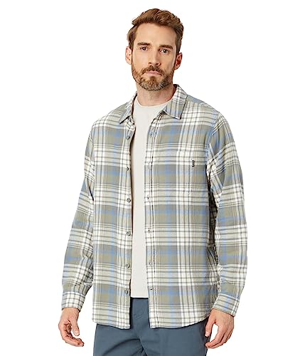 Hurley Flanella Biologica Portland SS Camicia, Mimetico, S Uomo