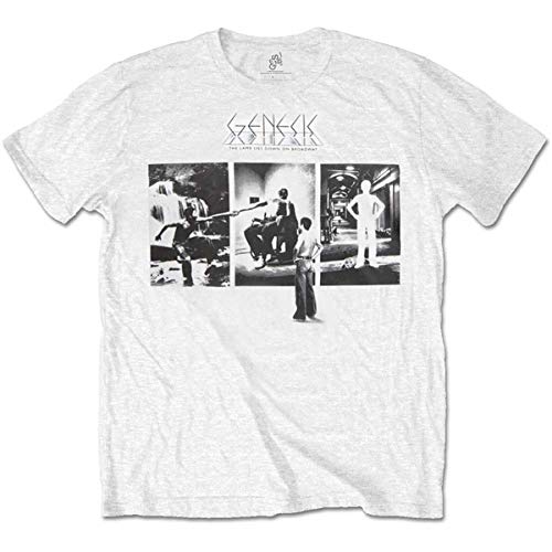 Genesis T-Shirt # Xxl White Unisex # The Lamb Lies Down On Broadway