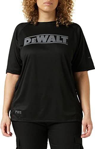 DeWalt Easton T-Shirt, con Tecnologia PWS, Colore Nero, Taglia L