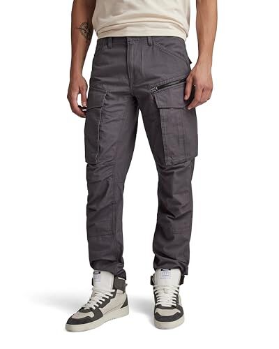 G-STAR RAW Rovic Zip 3d Regular Tapered Pants, Pantaloni Uomo, Grigio (Grey Asphalt -d213-g277), 36W / 34L