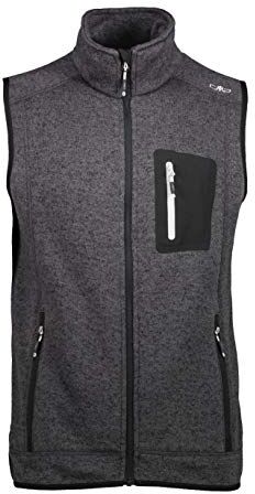 CMP , Gilet da uomo, Nero-Glacier, 56