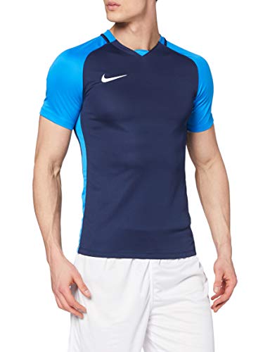 Nike Trophy III Jersey Shortsleeve, T-Shirt Uomo, Midnight Navy/Lt Photo Blue/Bianco, XL