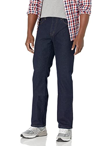 Amazon Essentials Jeans Slim t con Taglio Bootcut Uomo, Slavato, 31W / 30L