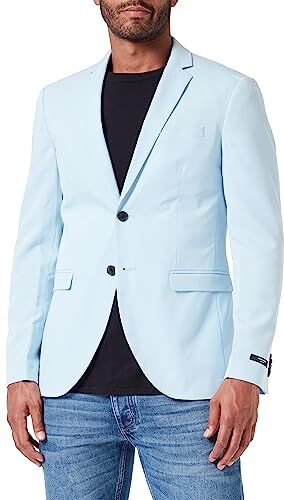 Jack & Jones Jprfranco Blazer Noos, Uomo Camicia casual, Cashmere Blue/Fit: Super Slim Fit, 54