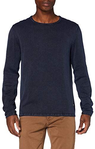 Jack & Jones Jjeleo Knit Crew Neck Noos, Maglione, Bleu Marine, XXL