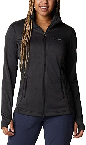 Columbia 194004388056 Giacca in Pile con Cerniera Intera, Nero Heather, XL