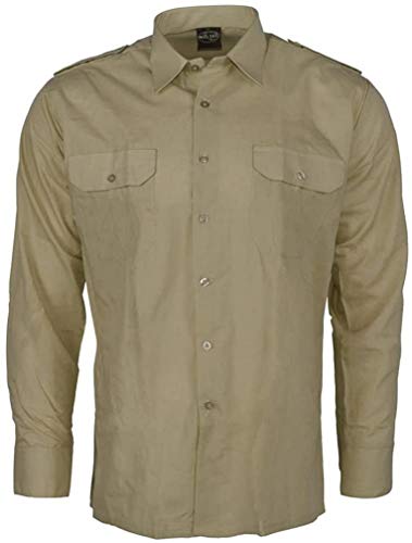 Mil-Tec Camicia- Camicia, Cachi, L Unisex-Adulto