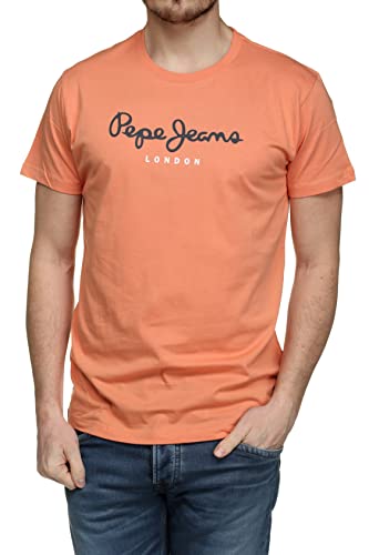 Pepe Jeans Eggo N, T-Shirt Uomo, Arrancione (Squash Orange),XS