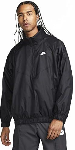 Nike WR Anorak Jkt T-Shirt, Nero/Bianco, L Uomo