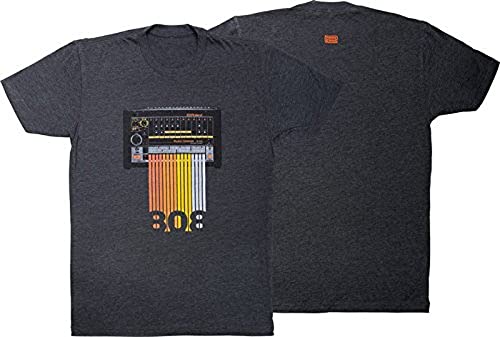 Roland Tr-808 Crew Tshirt Sm Grigia