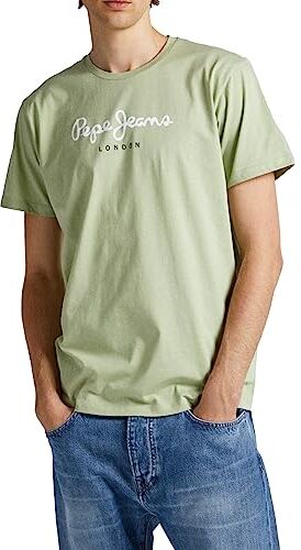 Pepe Jeans Eggo N, T-Shirt Uomo, Verde (Coriander),S