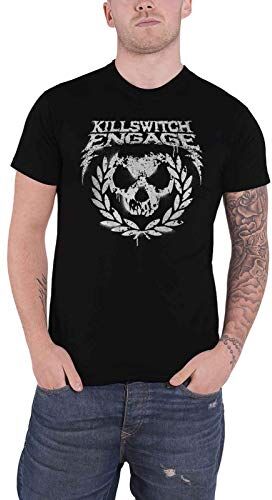 Killswitch Engage T Shirt Skull Spraypaint Band Logo Nuovo Ufficiale Uomo Nero Size S