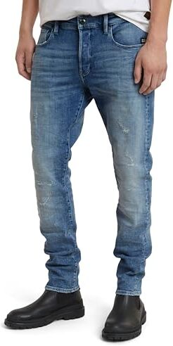 G-STAR RAW 3301 Slim Jeans, Jeans Uomo, Blu (Sun Faded Blue Donau Restored -d441-g644), 35W / 34L