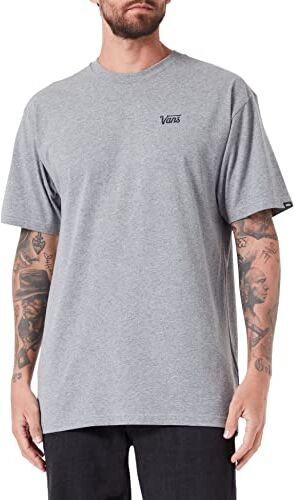 Vans Mini Script, T-shirt Uomo, Grey Heather-Black, S