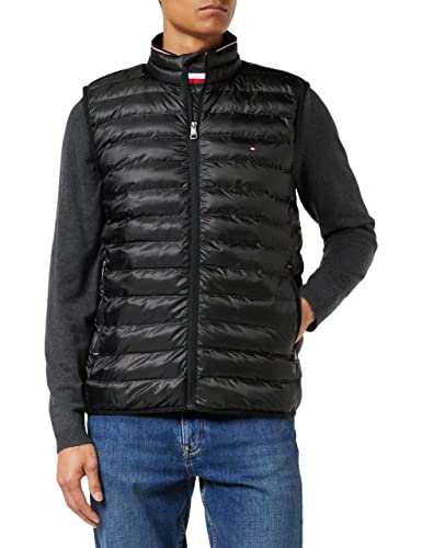 Tommy Hilfiger CORE PACKABLE RECYCLED VEST, Gilet Piumino, Uomo, BLACK, XS